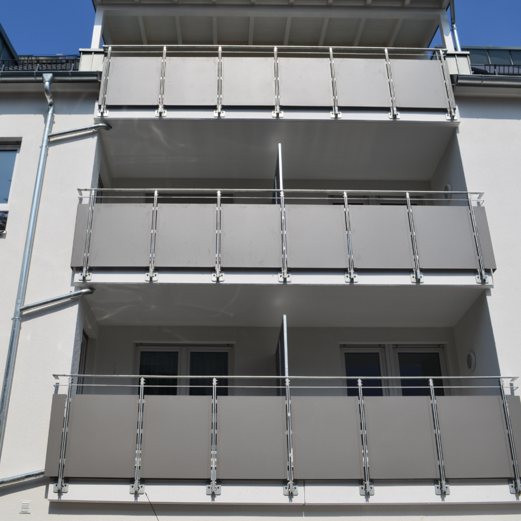 Geländer verzinkt, Blech RAL