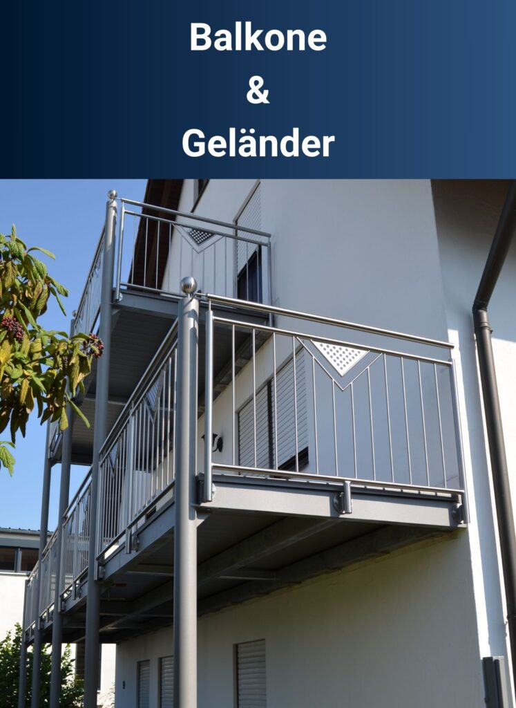 Balkon mit Edelstahlgeländer AVA Diele terralu wasserdicht