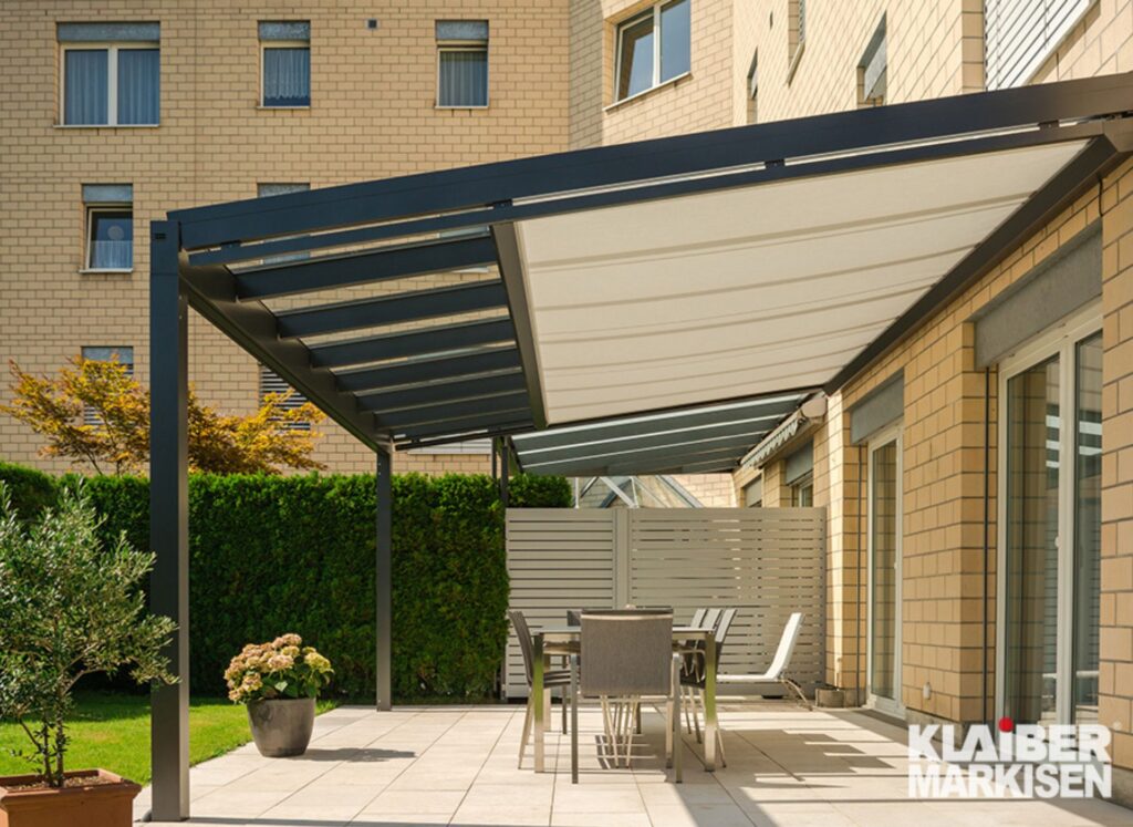 Pergola Terrassenüberdachung Beschattung Klaiber Markise premium collection