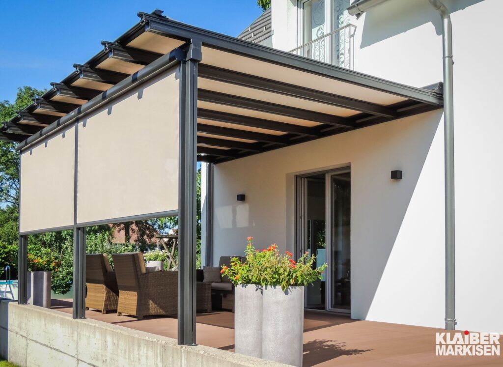 Pergola Terrassenüberdachung Beschattung Klaiber Markise premium collection