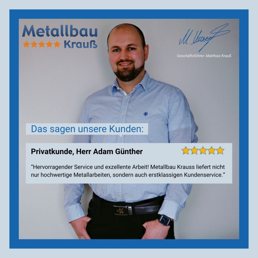 Metallbau Krauß Kundenbewertung