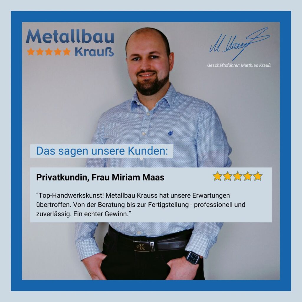 Metallbau Krauß Kundenbewertung