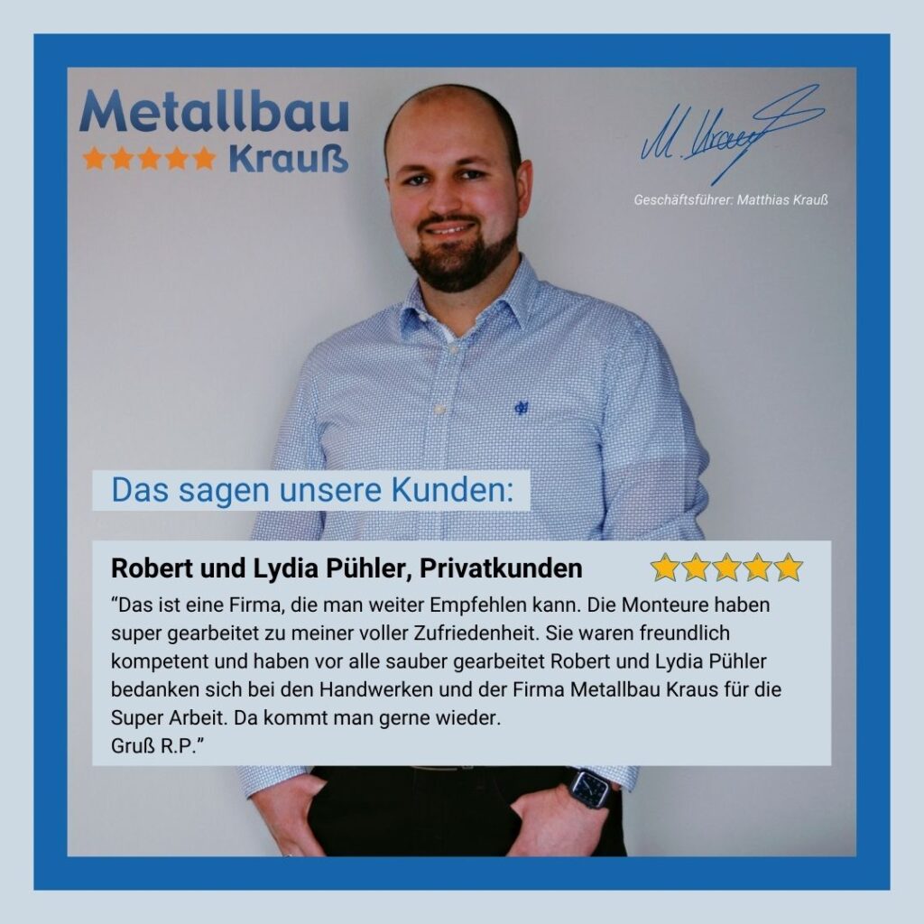 Metallbau Krauß Kundenbewertung