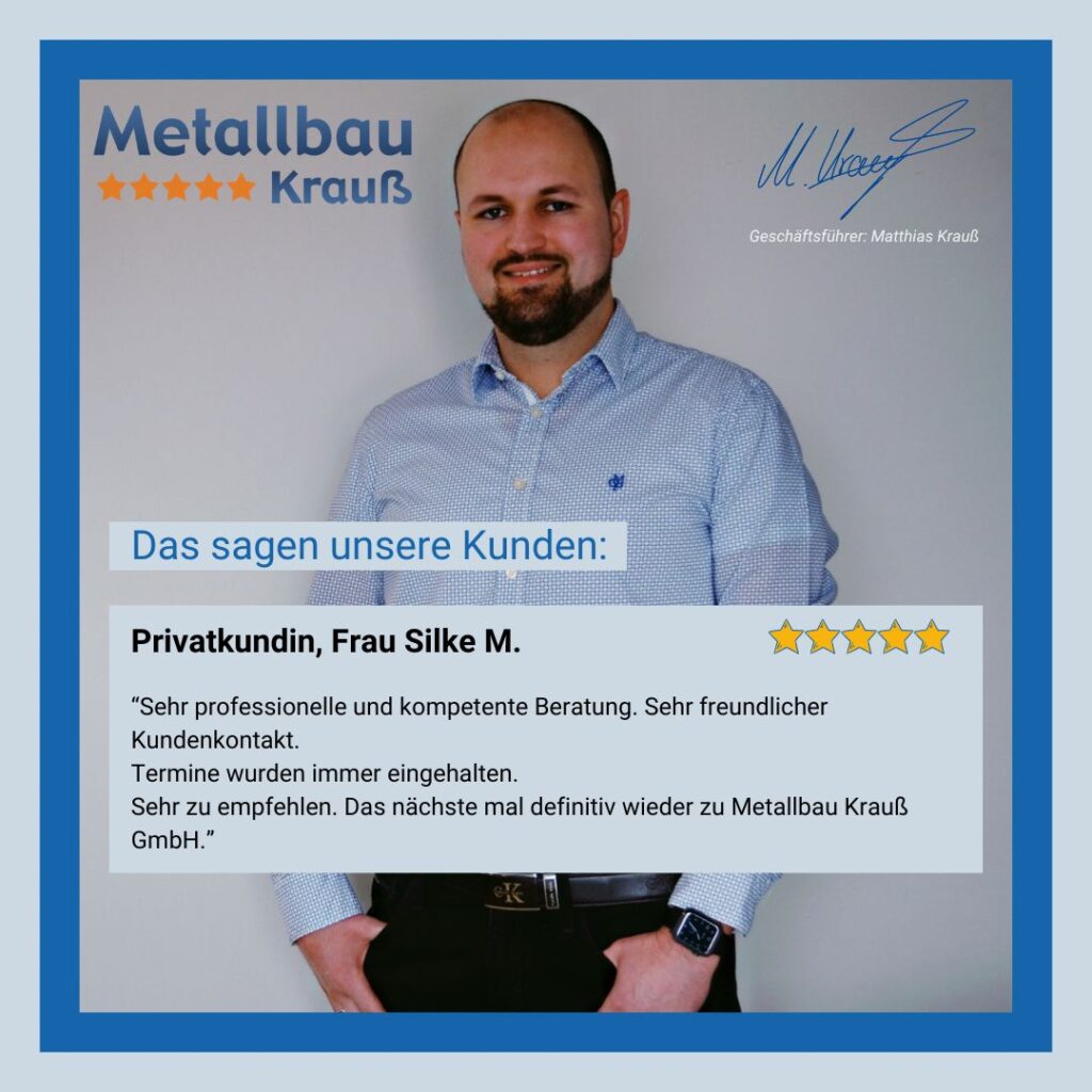 Metallbau Krauß Kunden-Bewertung