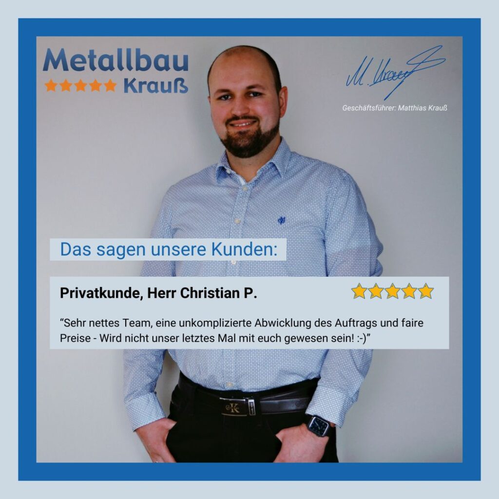Metallbau Krauß Bewertung