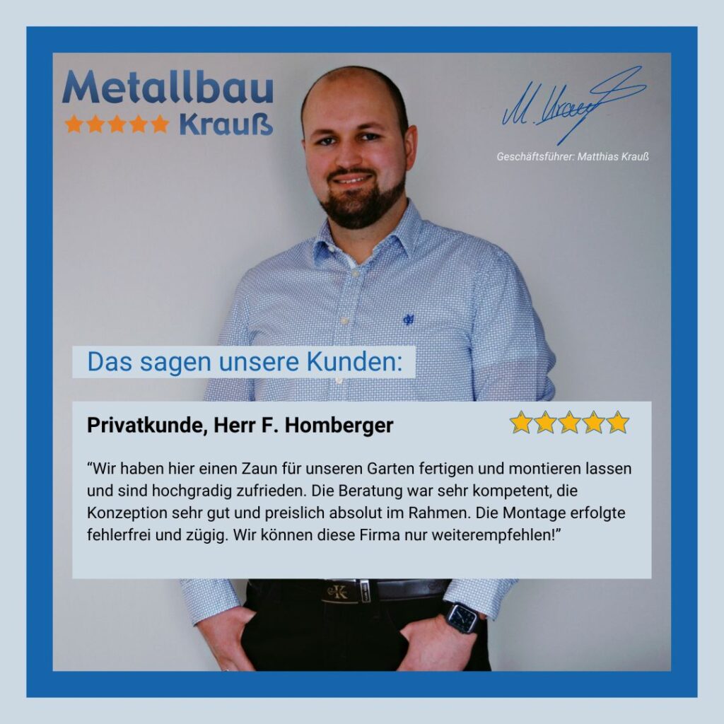 Metallbau Krauß Kunden-Bewertung