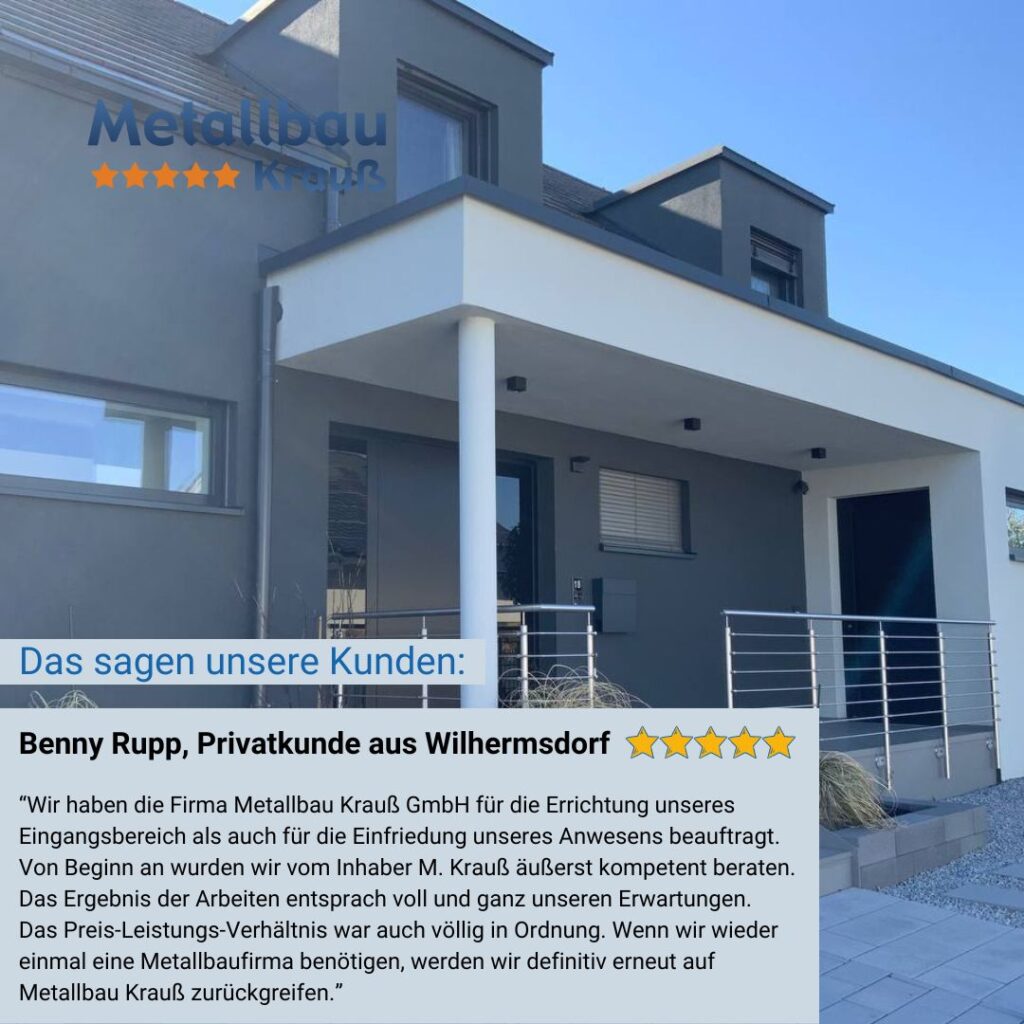 Metallbau Krauß Kunden-Bewertung