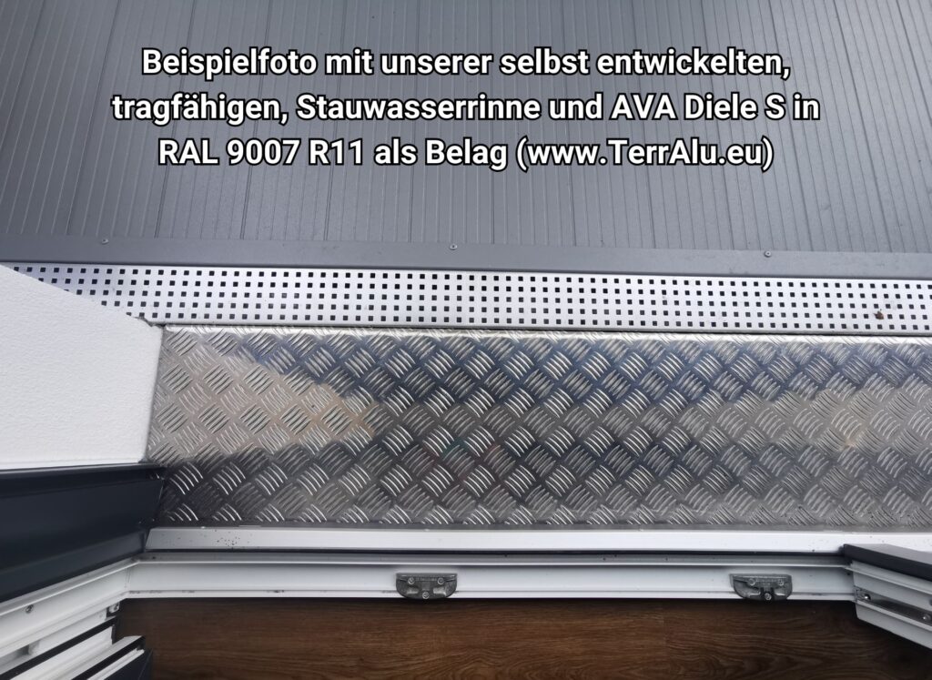 Stauwasserrinne Metallbau Krauß