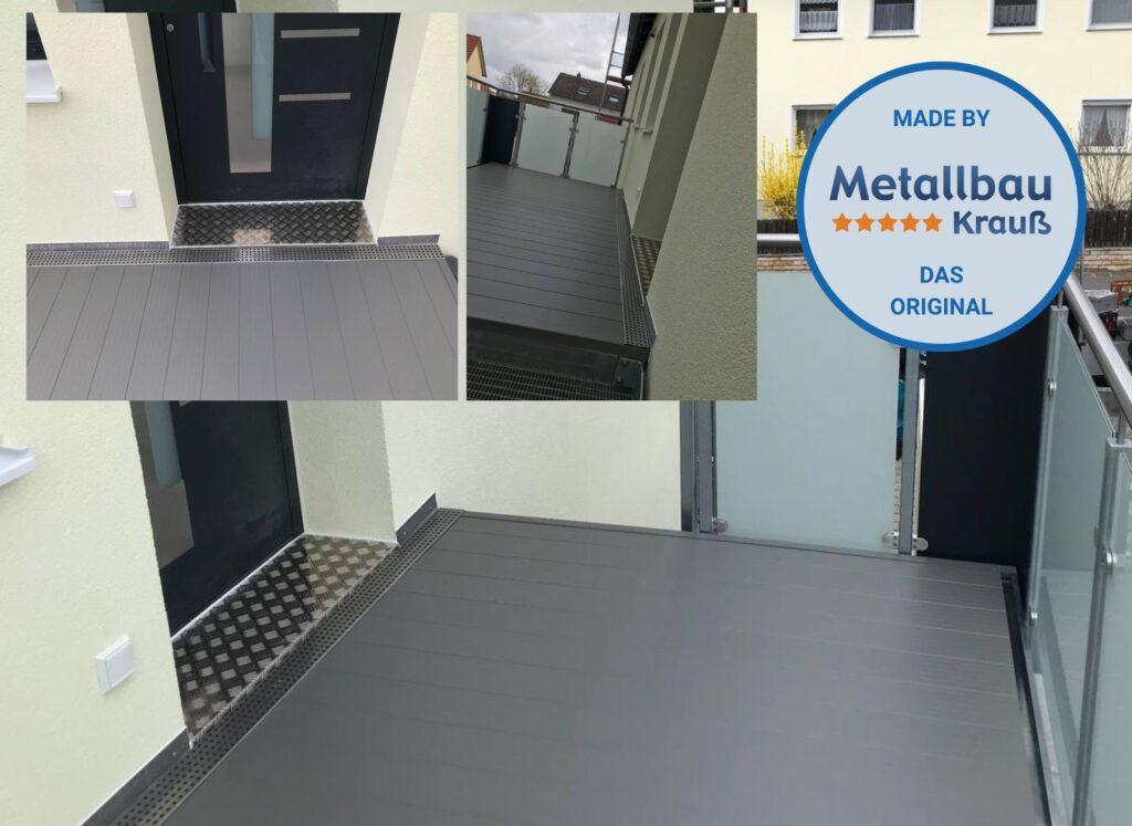 Balkon mit AVA Diele TerrAlu